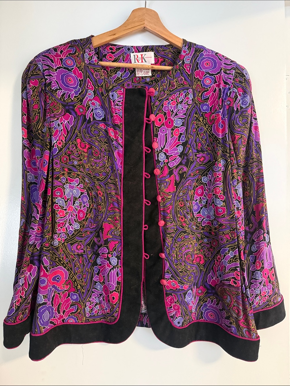 Vintage R&K Originals Floral Jacket – Purple & Pink